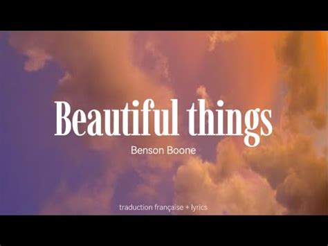 traduction musique beautiful things